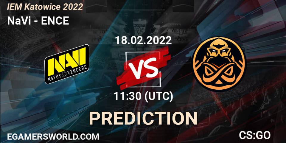 Prognose für das Spiel NaVi VS ENCE. 18.02.2022 at 11:30. Counter-Strike (CS2) - IEM Katowice 2022