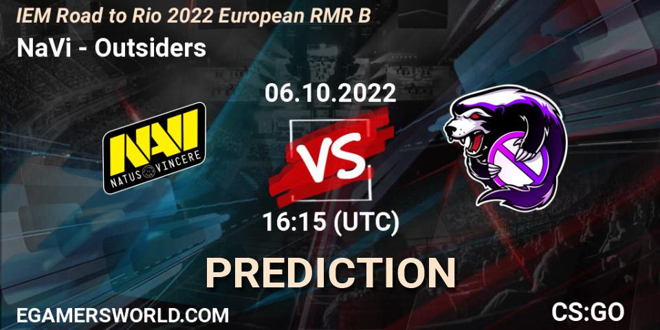 Prognose für das Spiel NaVi VS Outsiders. 06.10.22. CS2 (CS:GO) - IEM Road to Rio 2022 European RMR B