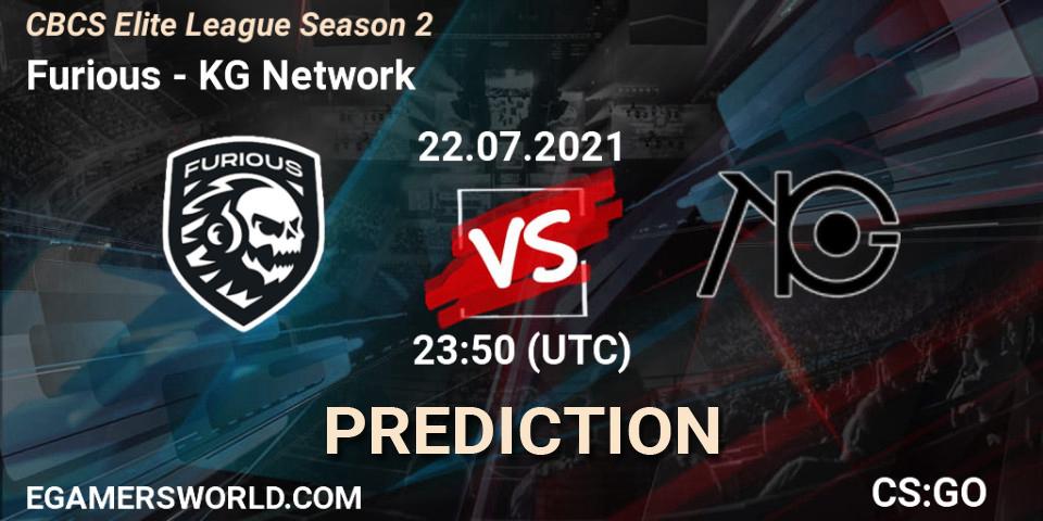 Prognose für das Spiel Furious VS KG Network. 22.07.2021 at 23:50. Counter-Strike (CS2) - CBCS Elite League Season 2