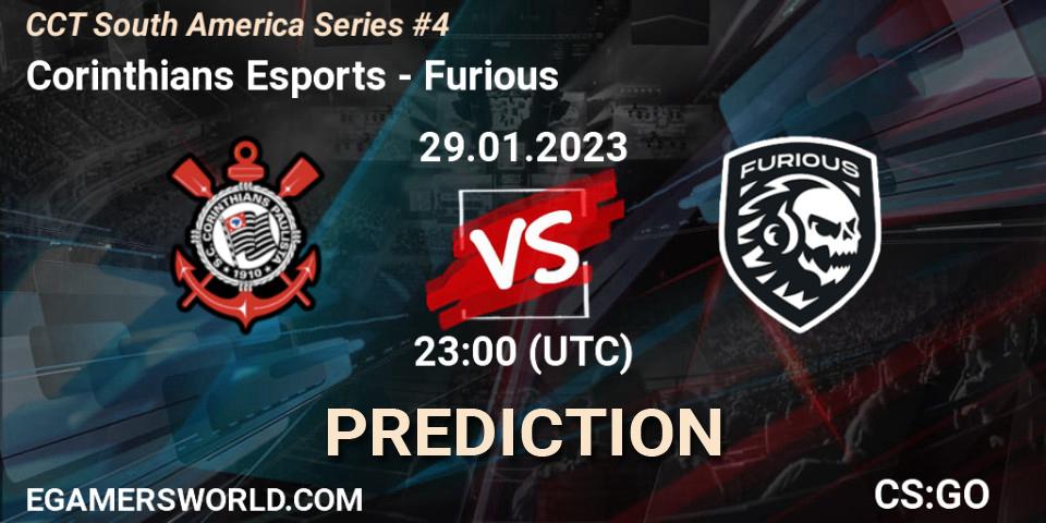 Prognose für das Spiel Corinthians Esports VS Furious. 29.01.23. CS2 (CS:GO) - CCT South America Series #4