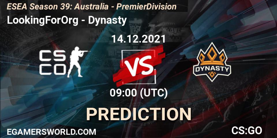 Prognose für das Spiel LookingForOrg VS Hazard. 15.12.2021 at 09:00. Counter-Strike (CS2) - ESEA Season 39: Australia - Premier Division