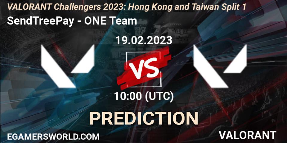 Prognose für das Spiel SendTreePay VS ONE Team. 19.02.2023 at 10:00. VALORANT - VALORANT Challengers 2023: Hong Kong and Taiwan Split 1