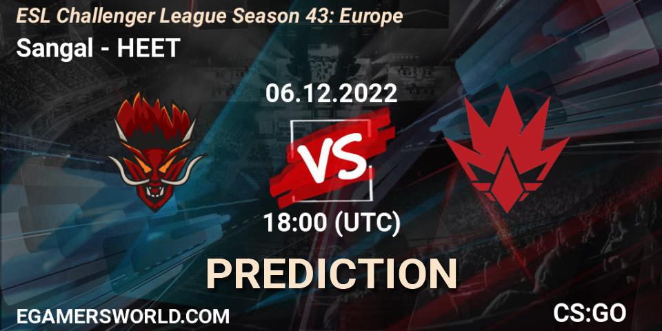 Prognose für das Spiel Sangal VS HEET. 06.12.22. CS2 (CS:GO) - ESL Challenger League Season 43: Europe
