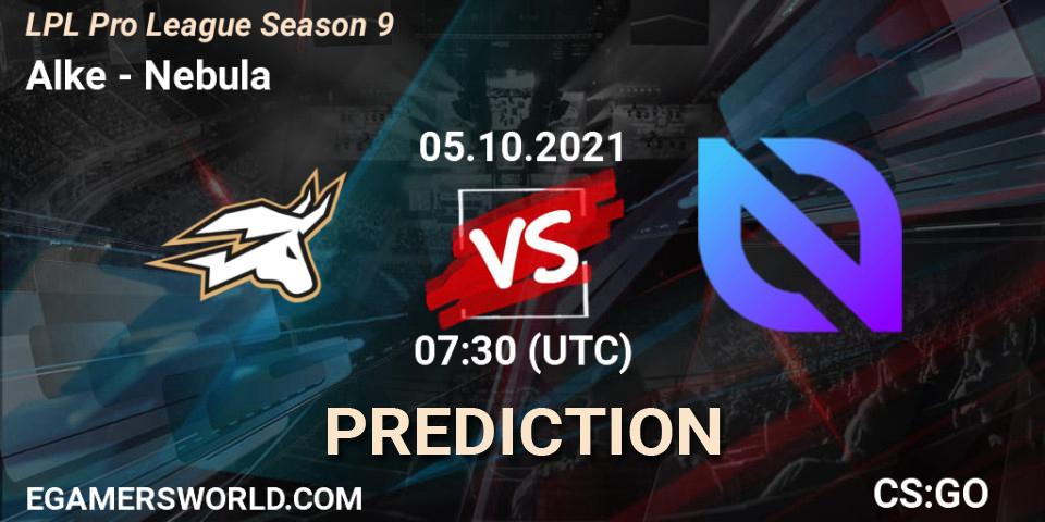 Prognose für das Spiel Alke VS Nebula. 05.10.2021 at 10:00. Counter-Strike (CS2) - LPL Pro League 2021 Season 3