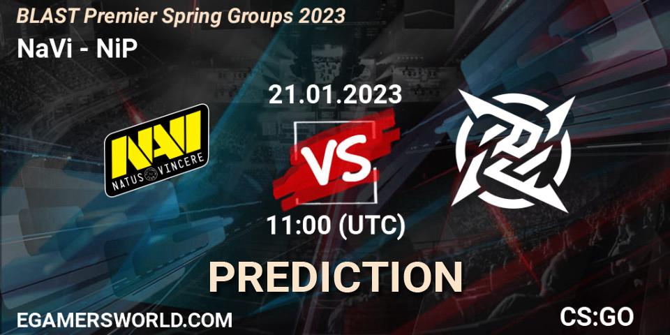 Prognose für das Spiel NaVi VS NiP. 21.01.23. CS2 (CS:GO) - BLAST Premier Spring Groups 2023