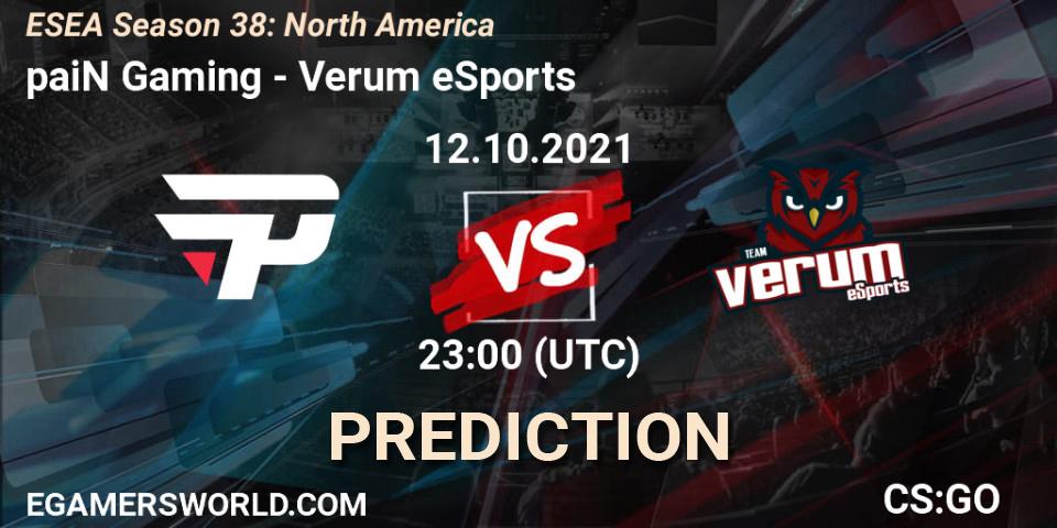 Prognose für das Spiel ChocoCheck VS Verum eSports. 13.10.2021 at 00:00. Counter-Strike (CS2) - ESEA Season 38: North America 