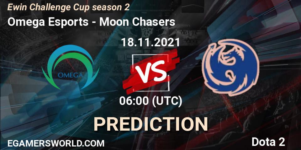 Prognose für das Spiel Omega Esports VS Moon Chasers. 18.11.21. Dota 2 - Ewin Challenge Cup season 2