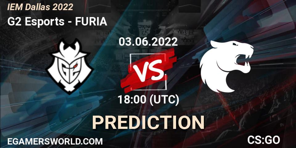 Prognose für das Spiel G2 Esports VS FURIA. 03.06.22. CS2 (CS:GO) - IEM Dallas 2022