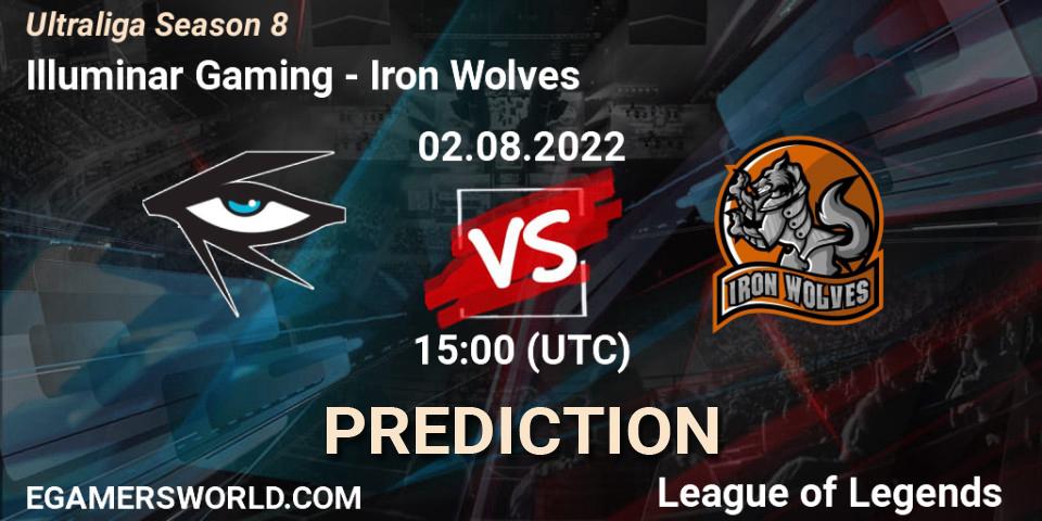 Prognose für das Spiel Illuminar Gaming VS Iron Wolves. 02.08.2022 at 15:00. LoL - Ultraliga Season 8