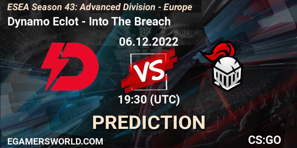 Prognose für das Spiel Dynamo Eclot VS Into The Breach. 07.12.22. CS2 (CS:GO) - ESEA Season 43: Advanced Division - Europe