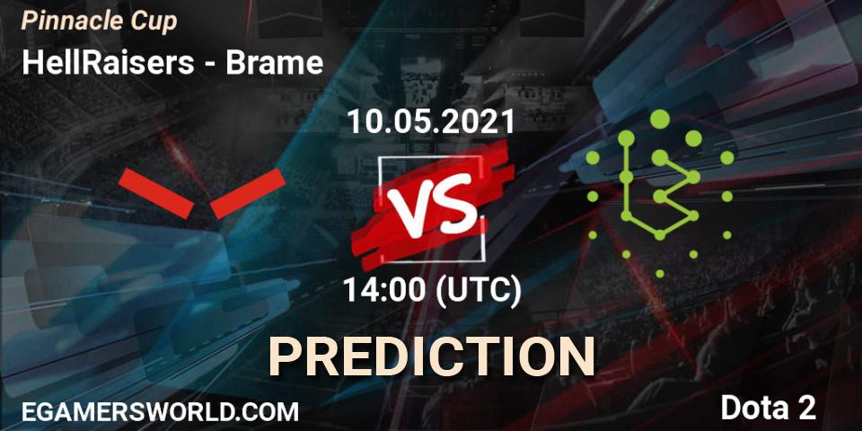 Prognose für das Spiel HellRaisers VS Brame. 10.05.2021 at 13:07. Dota 2 - Pinnacle Cup 2021 Dota 2