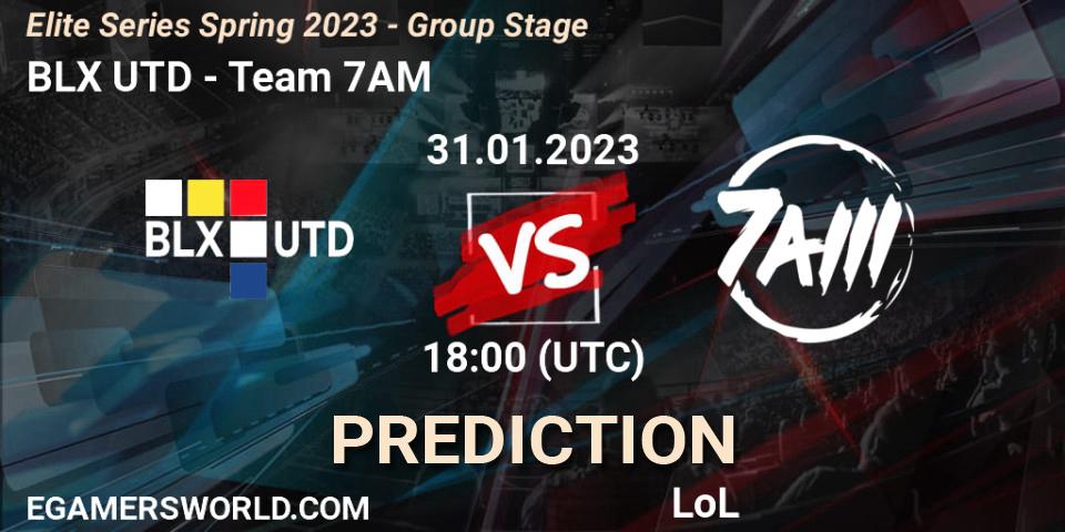 Prognose für das Spiel BLX UTD VS Team 7AM. 31.01.23. LoL - Elite Series Spring 2023 - Group Stage
