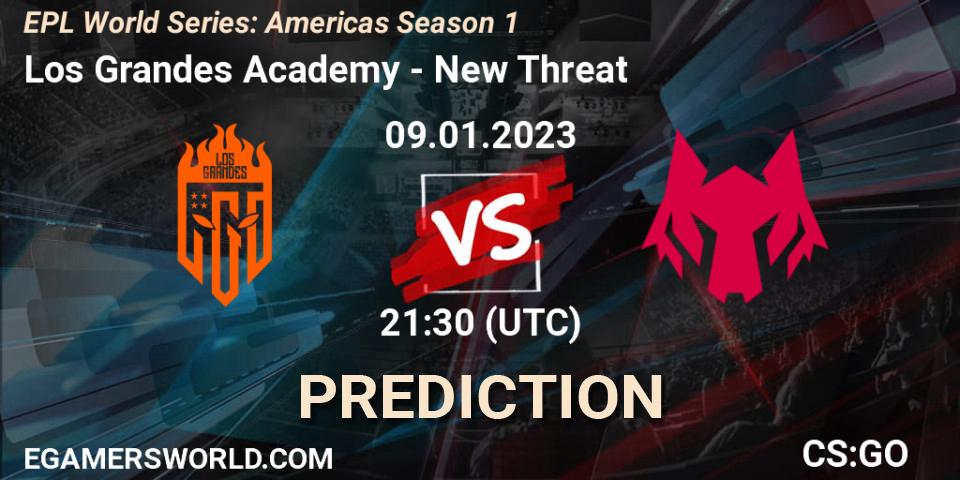 Prognose für das Spiel Los Grandes Academy VS New Threat. 09.01.23. CS2 (CS:GO) - EPL World Series: Americas Season 1
