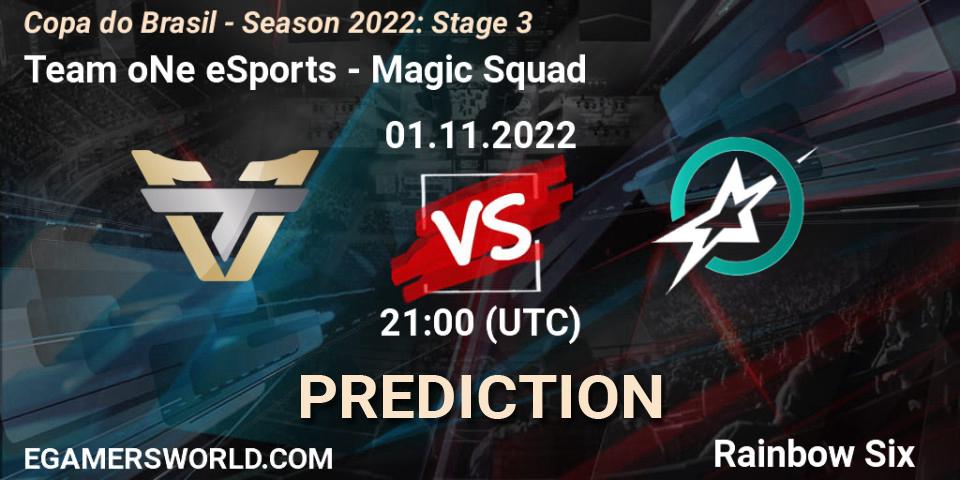 Prognose für das Spiel Team oNe eSports VS Magic Squad. 01.11.22. Rainbow Six - Copa do Brasil - Season 2022: Stage 3