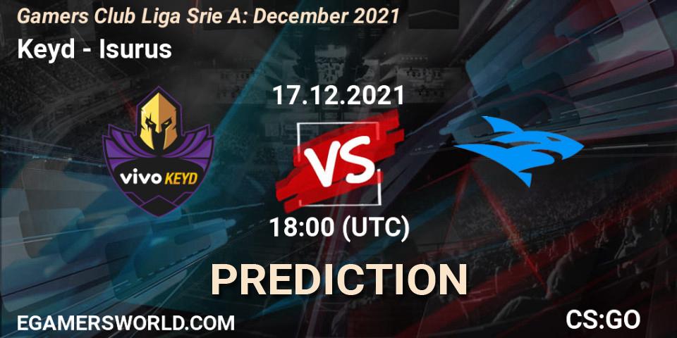 Prognose für das Spiel Keyd VS Isurus. 17.12.21. CS2 (CS:GO) - Gamers Club Liga Série A: December 2021