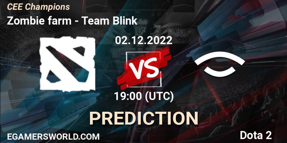Prognose für das Spiel Zombie farm VS Team Blink. 02.12.22. Dota 2 - CEE Champions