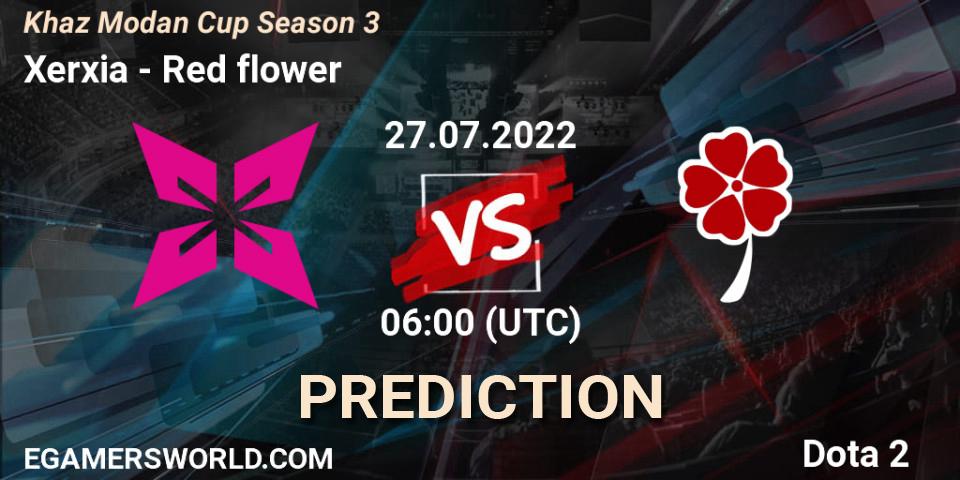 Prognose für das Spiel Xerxia VS Red flower. 27.07.2022 at 06:26. Dota 2 - Khaz Modan Cup Season 3