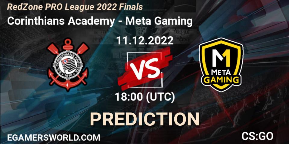 Prognose für das Spiel Corinthians Academy VS Meta Gaming Brasil. 11.12.22. CS2 (CS:GO) - RedZone PRO League 2022 Finals