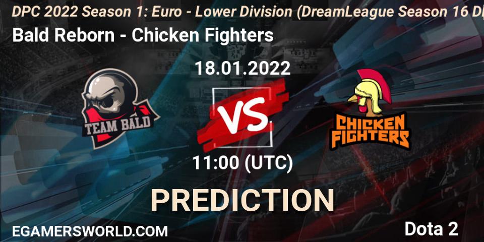 Prognose für das Spiel Bald Reborn VS Chicken Fighters. 18.01.22. Dota 2 - DPC 2022 Season 1: Euro - Lower Division (DreamLeague Season 16 DPC WEU)