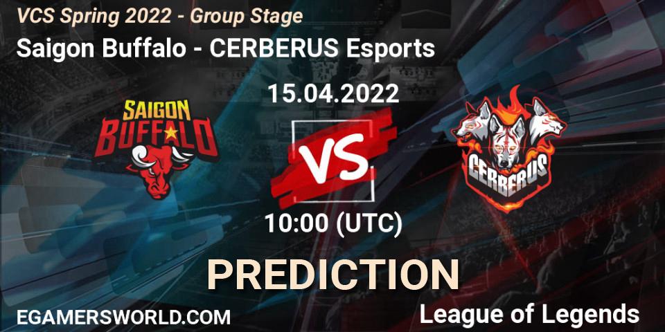 Prognose für das Spiel Saigon Buffalo VS CERBERUS Esports. 10.04.22. LoL - VCS Spring 2022 - Group Stage 
