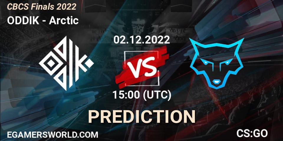 Prognose für das Spiel ODDIK VS Arctic. 02.12.22. CS2 (CS:GO) - CBCS Finals 2022