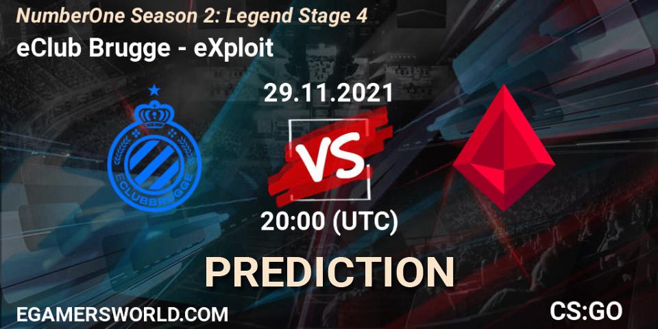 Prognose für das Spiel eClub Brugge VS eXploit. 29.11.2021 at 20:30. Counter-Strike (CS2) - NumberOne Season 2: Legend Stage 4
