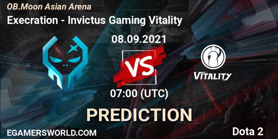 Prognose für das Spiel Execration VS Invictus Gaming Vitality. 08.09.2021 at 07:26. Dota 2 - OB.Moon Asian Arena