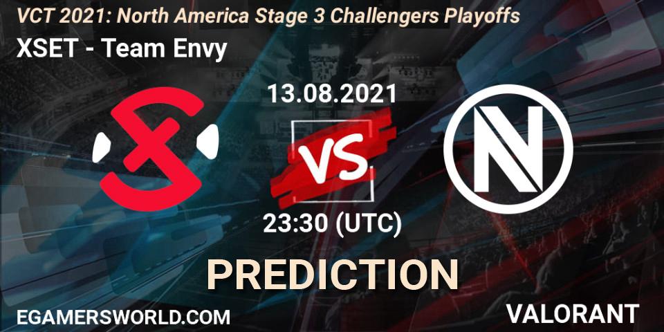Prognose für das Spiel XSET VS Team Envy. 13.08.21. VALORANT - VCT 2021: North America Stage 3 Challengers Playoffs