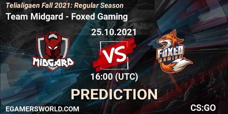 Prognose für das Spiel Team Midgard VS Foxed Gaming. 25.10.2021 at 16:00. Counter-Strike (CS2) - Telialigaen Fall 2021: Regular Season