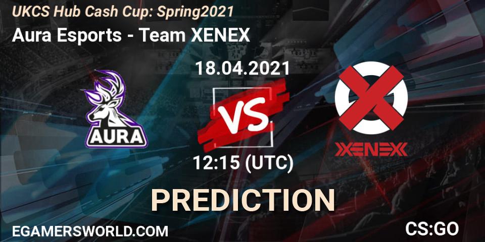 Prognose für das Spiel Aura Esports VS XENEX. 18.04.2021 at 12:15. Counter-Strike (CS2) - UKCS Hub Cash Cup: Spring 2021