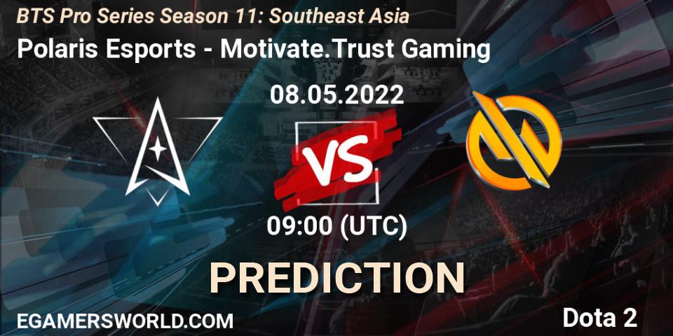 Prognose für das Spiel Polaris Esports VS Motivate.Trust Gaming. 08.05.22. Dota 2 - BTS Pro Series Season 11: Southeast Asia