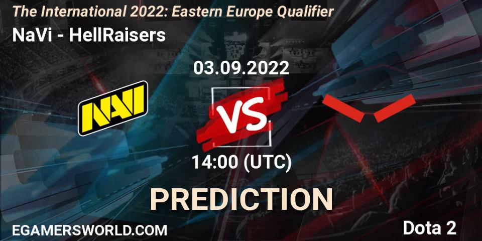 Prognose für das Spiel NaVi VS HellRaisers. 03.09.22. Dota 2 - The International 2022: Eastern Europe Qualifier