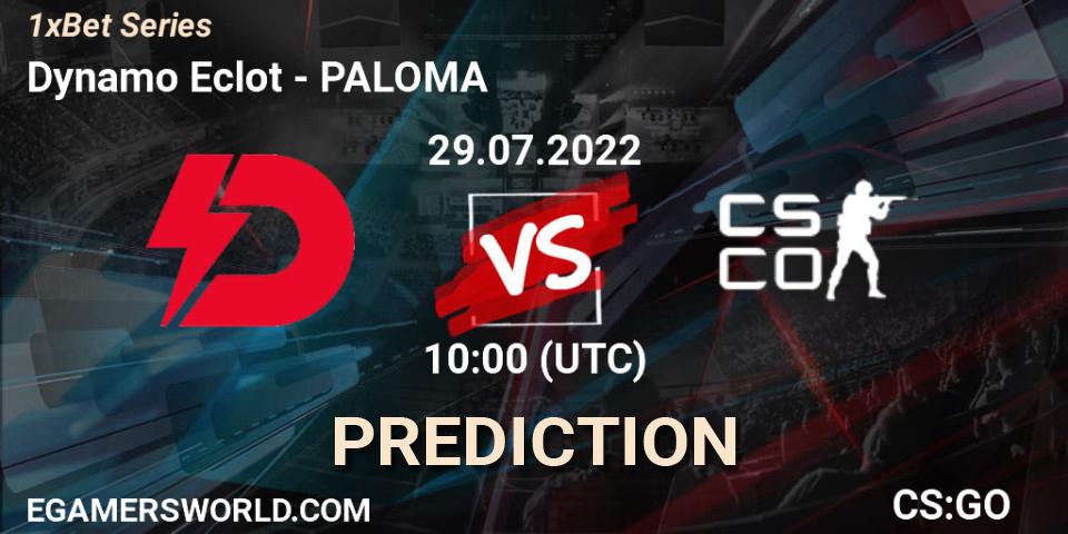 Prognose für das Spiel Dynamo Eclot VS PALOMA. 29.07.22. CS2 (CS:GO) - 1xBet Series