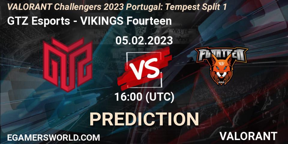 Prognose für das Spiel GTZ Esports VS VIKINGS Fourteen. 05.02.23. VALORANT - VALORANT Challengers 2023 Portugal: Tempest Split 1
