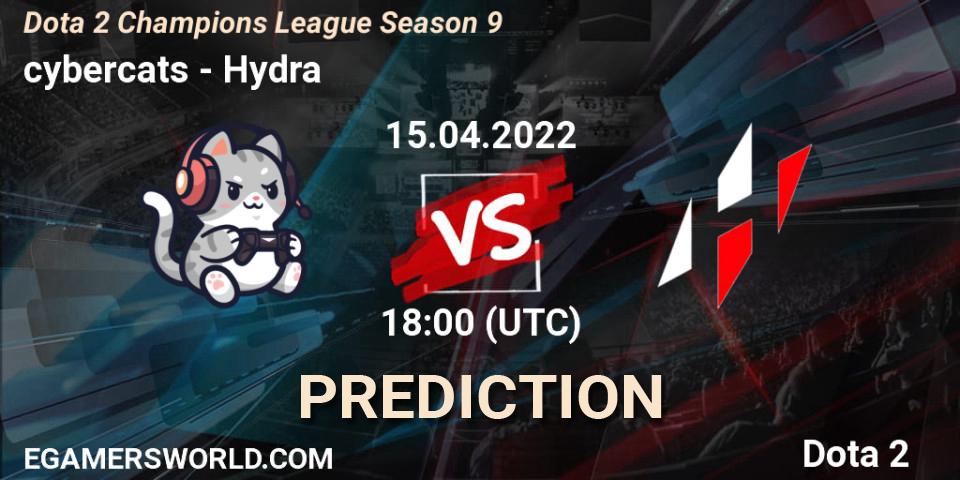 Prognose für das Spiel cybercats VS Hydra. 15.04.22. Dota 2 - Dota 2 Champions League Season 9