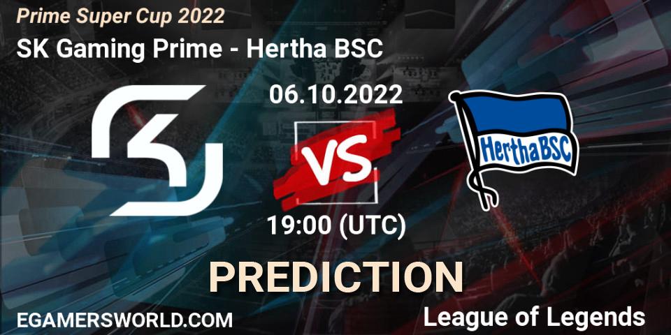 Prognose für das Spiel SK Gaming Prime VS Hertha BSC. 06.10.2022 at 19:00. LoL - Prime Super Cup 2022