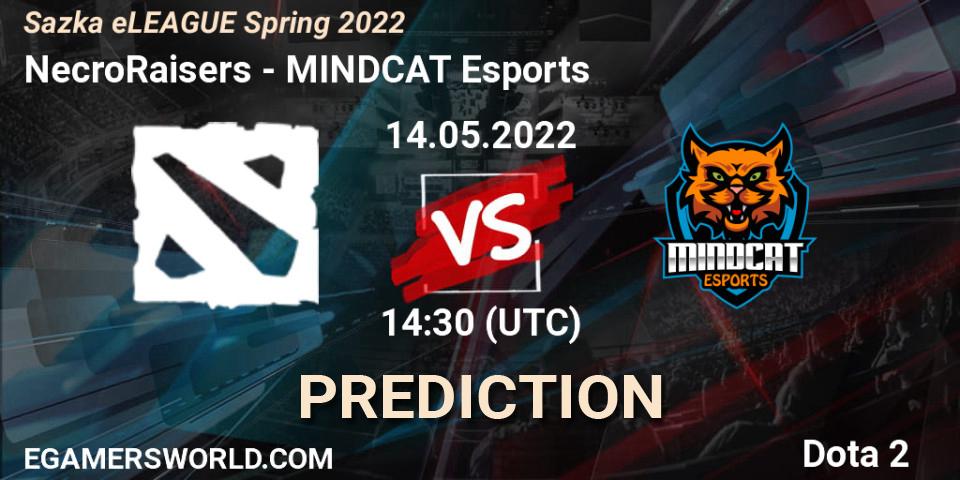 Prognose für das Spiel NecroRaisers VS MINDCAT Esports. 14.05.22. Dota 2 - Sazka eLEAGUE Spring 2022