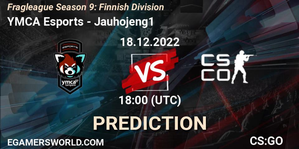 Prognose für das Spiel YMCA Esports VS Jauhojeng1. 18.12.2022 at 18:00. Counter-Strike (CS2) - Fragleague Season 9: Finnish Division