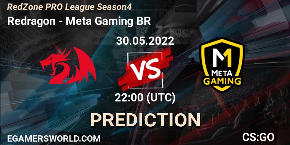 Prognose für das Spiel Redragon VS Meta Gaming BR. 02.06.22. CS2 (CS:GO) - RedZone PRO League Season 4