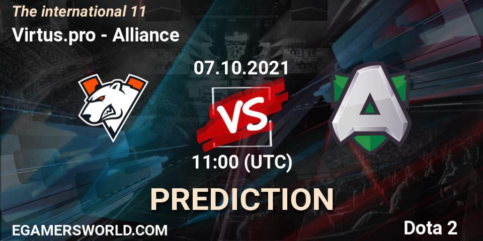 Prognose für das Spiel Virtus.pro VS Alliance. 07.10.2021 at 13:27. Dota 2 - The Internationa 2021