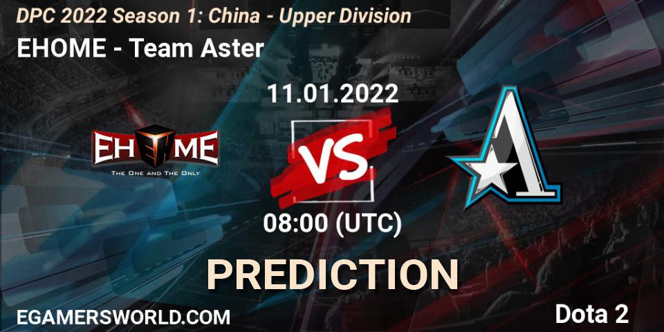 Prognose für das Spiel EHOME VS Team Aster. 11.01.2022 at 07:54. Dota 2 - DPC 2022 Season 1: China - Upper Division