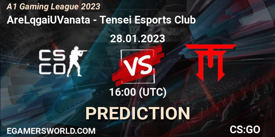 Prognose für das Spiel AreLqgaiUVanata VS Tensei Esports Club. 28.01.23. CS2 (CS:GO) - A1 Gaming League 2023