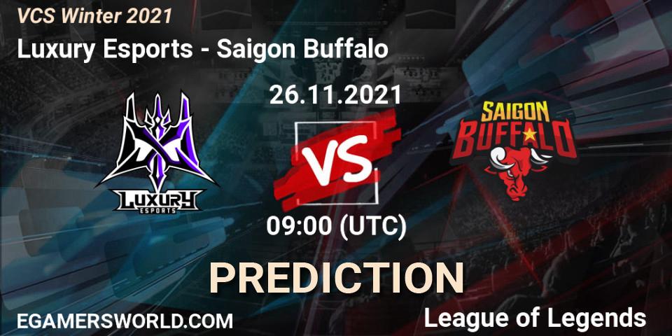 Prognose für das Spiel Luxury Esports VS Saigon Buffalo. 26.11.2021 at 09:00. LoL - VCS Winter 2021