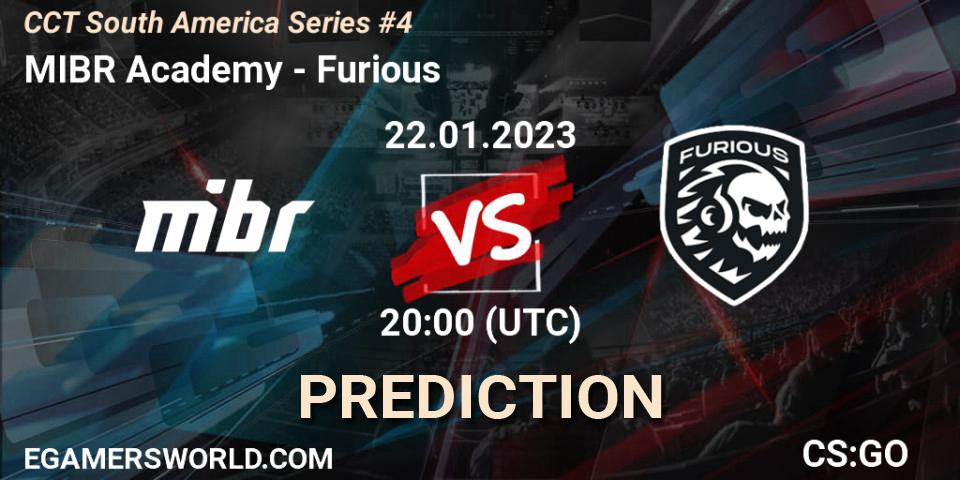 Prognose für das Spiel MIBR Academy VS Furious. 22.01.23. CS2 (CS:GO) - CCT South America Series #4