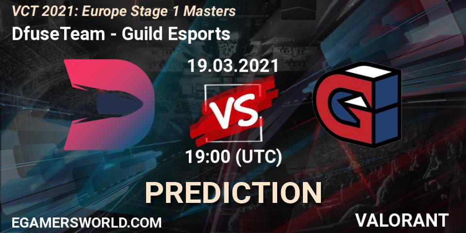 Prognose für das Spiel DfuseTeam VS Guild Esports. 19.03.2021 at 19:00. VALORANT - VCT 2021: Europe Stage 1 Masters
