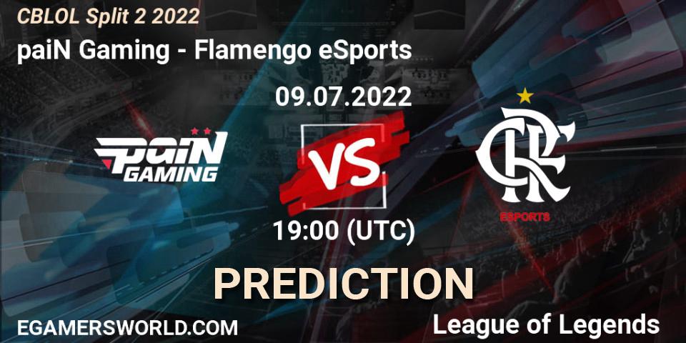 Prognose für das Spiel paiN Gaming VS Flamengo eSports. 09.07.2022 at 19:15. LoL - CBLOL Split 2 2022