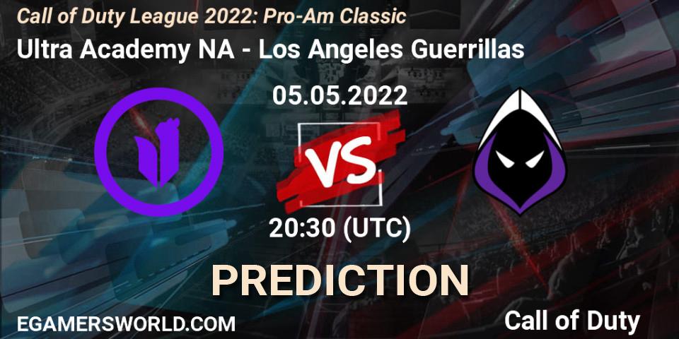 Prognose für das Spiel Ultra Academy NA VS Los Angeles Guerrillas. 05.05.22. Call of Duty - Call of Duty League 2022: Pro-Am Classic