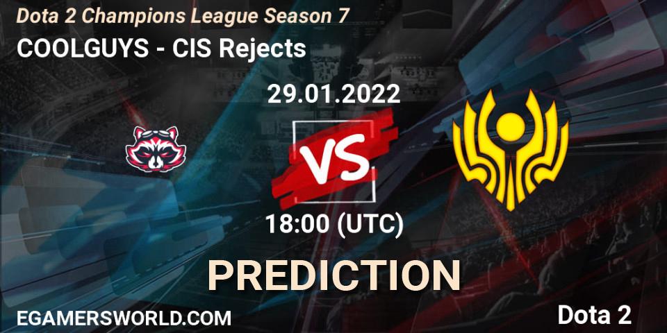 Prognose für das Spiel NO SORRY VS CIS Rejects. 29.01.2022 at 18:06. Dota 2 - Dota 2 Champions League 2022 Season 7