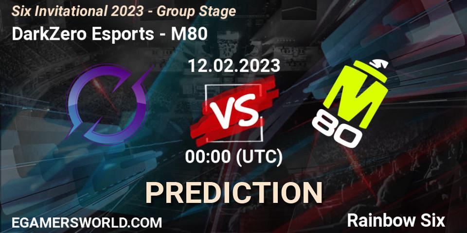 Prognose für das Spiel DarkZero Esports VS M80. 12.02.2023 at 00:15. Rainbow Six - Six Invitational 2023 - Group Stage