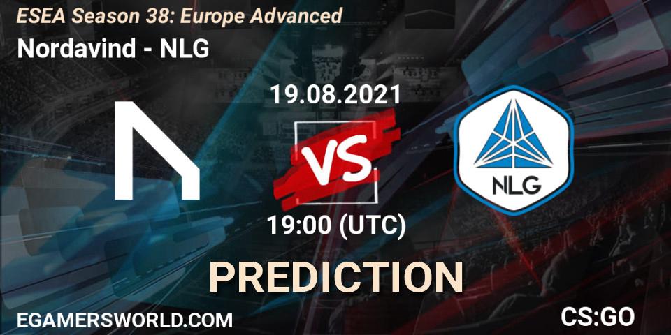 Prognose für das Spiel Nordavind VS NLG. 19.08.21. CS2 (CS:GO) - ESEA Season 38: Advanced Division - Europe